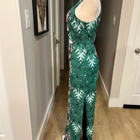 Mara Hoffman Multicolor and Multi Pattern Maxi Column Dress with Long Side Vents - Picture 8 of 16